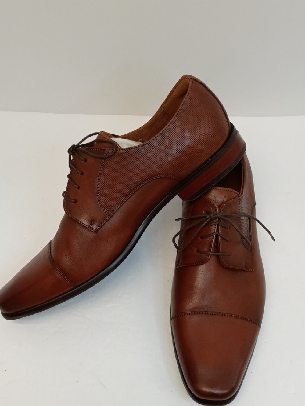 Florsheim Brown Leather Cap Toe Oxford Dress Shoes Size 13
